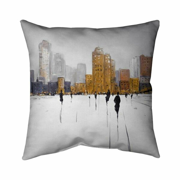 Begin Home Decor 26 x 26 in. City on the Horizon-Double Sided Print Indoor Pillow 5541-2626-ST48